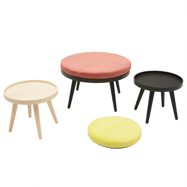 Billede af Loungebord Alma, et multi funktionelt bord. Side- eller sofabord, eller læg en hynde på og brug det som puf. Flere farver, 2 størrelser.