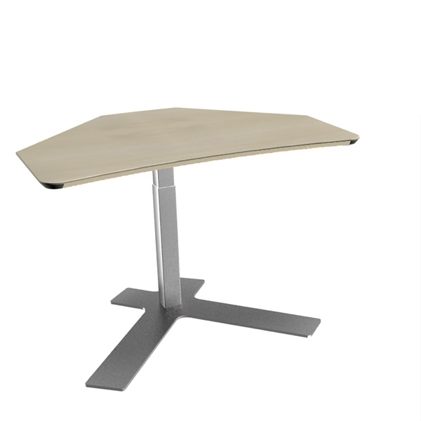 Billede af Hæve sænkebord en søjle, også til vægmontering. Højdejusterbart, også til gruppe-opstilling. En nem løsning til et lille skrivebord.