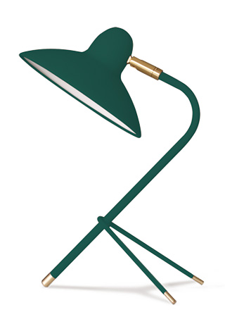 Bordlampe Grøn, design lampe Arles. Retro bordlampe til en god pris, hvor kvaliteten også er i orden.