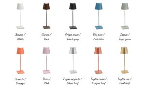 Bordlampe LED Poldina Farver