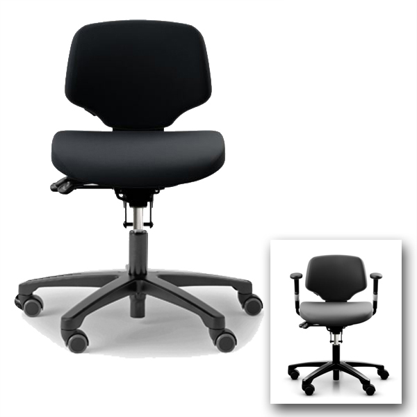 Billede af Laboratoriestol ESD Cleanroom sikret, en ergonomisk stol, som giver støtte og hjælper med at holde dig i bevægelse. Antistatisk stol.