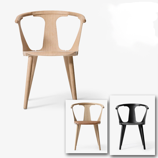 Billede af Spisebordsstol In Between er en dansk designet stol fra &Tradition. Fås med/uden polstring, og den fås i oliebehandlet eller sortlakeret eg.