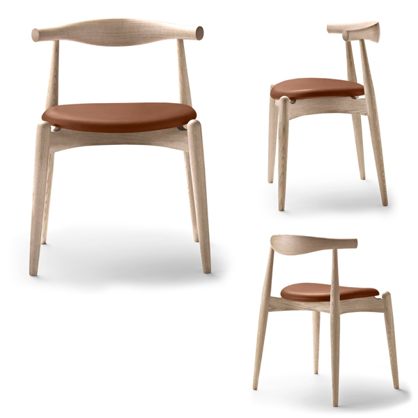 Billede af Elbow Chair, designet af Hans J. Wegner, en moderne klassiker. Tegnet i 1956, men kom først i produktion i 2005. Specielsarg konstruktion.