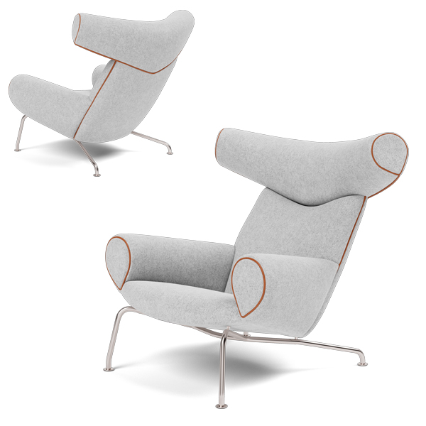 Billede af Wegners Ox Chair er et flot eksempel på rigtig møbelhåndværk. Den markante oksehornslignende hovedstøtte har selvfølgelig givet stolen sit navn, og i 1960 vakte den opsigt.