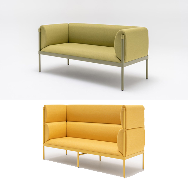 Billede af Smarte lounge møbler, fås i lave og høje modeller. Fjederbund i sæder. Fås som 2- og 3-personers sofa samt armstol og fodskammel.
