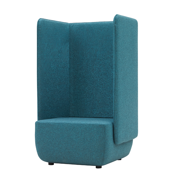 Billede af Base lounge serie omfatter stole, sofaer, pufs og skærme, alle fuldpolstrede. Moderne fleksibelt design. Fås med høje eller lave sider.