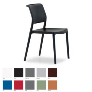 Billede af Outdoor kantinestol, solid stol til udendørs brug. Aral er en billig løsning på en holdbar cafestol til terrassen. Stolen leveres også med armlæn, og den leveres i flere farver.
