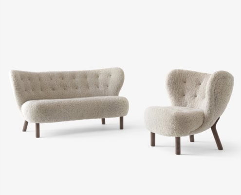 Billede af Little Petra stolen i funkis stil designet af Viggo Boesen i 1938. Stolen vandt priser i New York og Berlin.